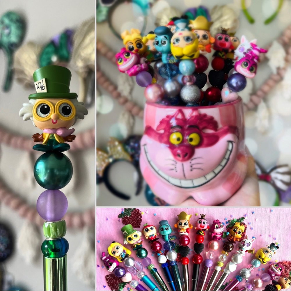 🩵🫖🐭🏰 Disney Doorable Pens handmade ✍️